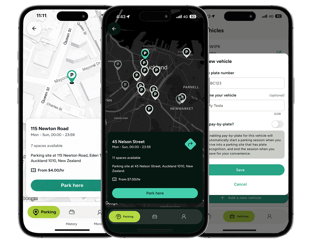 Kiwi Parking App - Book Parking